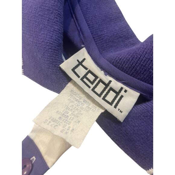 VTG 80’s Teddi Track Suit Set Oufit Pants/Top windbreaker Sz 2xl Retro Iconic - Picture 4 of 16